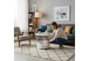 RELAXDAYS Beistelltisch Runder Beistelltisch mit Korb, Beige Creme Bild 5
