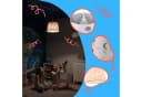 relaxdays Hängeleuchte Kinderzimmer Abendhimmel Rosa Bild 5