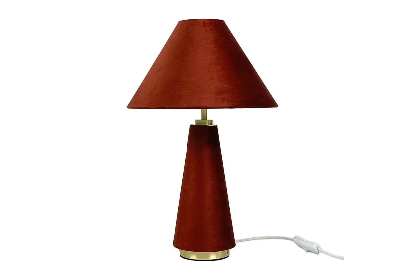 relaxdays Nachttischlampe Samt Gold - Bild 2