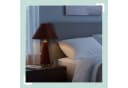 relaxdays Nachttischlampe Samt Gold Bild 3
