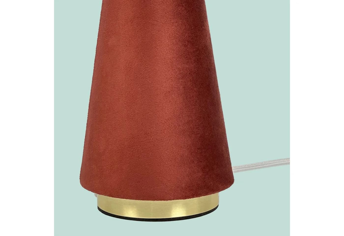 relaxdays Nachttischlampe Samt Gold - Bild 5