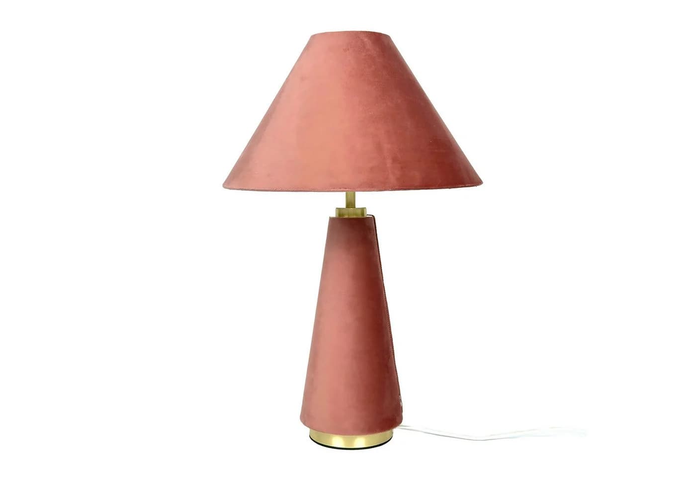 relaxdays Nachttischlampe Samt Rosa Gold - Bild 2