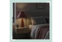 relaxdays Nachttischlampe Samt Rosa Gold Bild 3