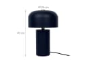 relaxdays Schreibtischlampe Pilz Schwarz Gold Bild 4