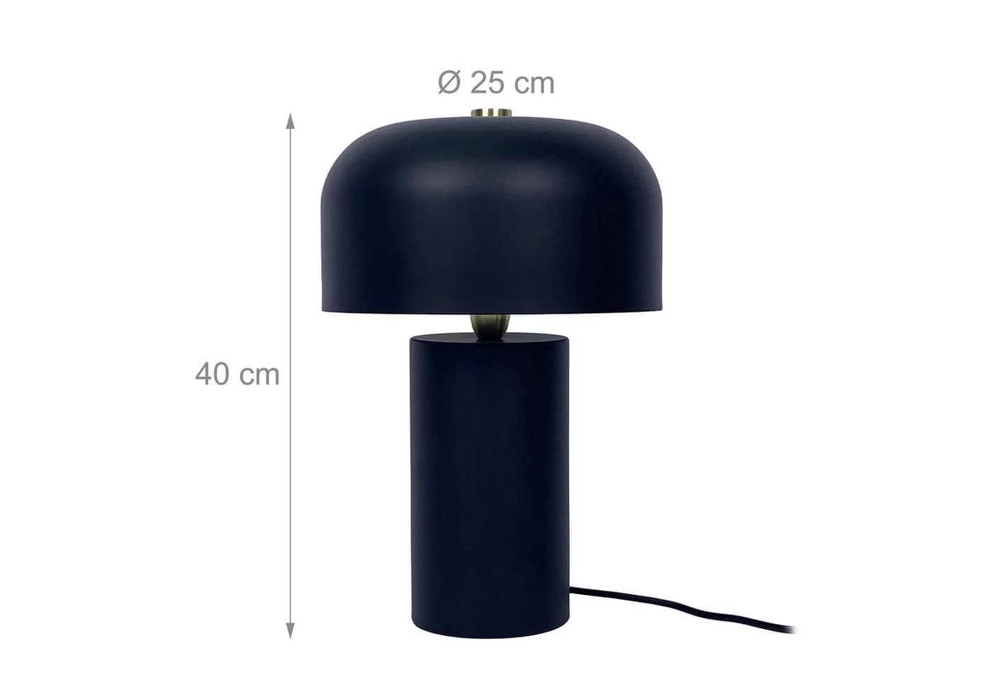 relaxdays Schreibtischlampe Pilz Schwarz Gold - Bild 4