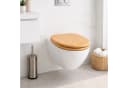relaxdays WC-Sitz Toilettendeckel mit Absenkautomatik natur Bild 1
