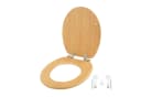 relaxdays WC-Sitz Toilettendeckel mit Absenkautomatik natur Bild 2