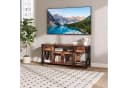 relaxdays TV-Bank Industrial Schwarz Braun mit Stauraum Bild 3