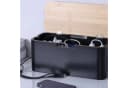RELAXDAYS Kabelbox aus Bambus Natur-Schwarz mit Magnetverschluss Bild 5