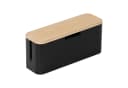 RELAXDAYS Kabelbox aus Bambus, Natur-Schwarz Bild 2