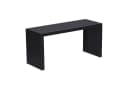 relaxdays Sitzbank Minimalistische Bambusbank ohne Lehne Schwarz Bild 2
