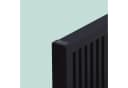 relaxdays Sitzbank Minimalistische Bambusbank ohne Lehne Schwarz Bild 5