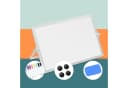 RELAXDAYS Memoboard Whiteboard Tisch Weiß/Silber Bild 5