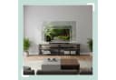 relaxdays TV-Bank TV Lowboard 4 Fächer, 180 cm, Braun, Schwarz Bild 3