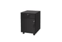 relaxdays Rollcontainer Abschließbarer Rollcontainer, Schwarz Bild 2