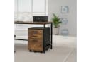 relaxdays Rollcontainer mit Hängeregister Industrial-Schwarz Bild 1