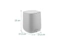 relaxdays Kosmetikeimer Bad Mülleimer 5 l Softclose grau Bild 4