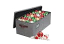 relaxdays Aufbewahrungsbox Weihnachtskugel, grau Bild 2