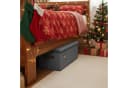 relaxdays Aufbewahrungsbox Weihnachtskugel, grau Bild 3