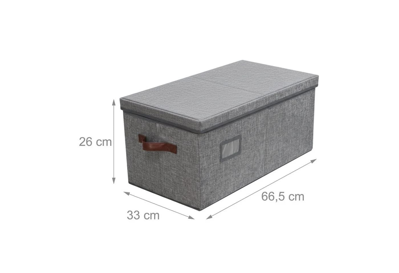 relaxdays Aufbewahrungsbox Weihnachtskugel, grau - Bild 4