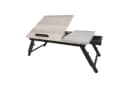 RELAXDAYS Laptoptisch Höhenverstellbar Grau-Schwarz mit Schublade Bild 2
