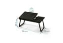 relaxdays Laptoptisch Höhenverstellbarer Laptoptisch, Schwarz Bild 4