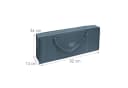 RELAXDAYS Aufbewahrungsbox Geschenkpapier Grau mit Klettband und Tragegriffen Bild 4