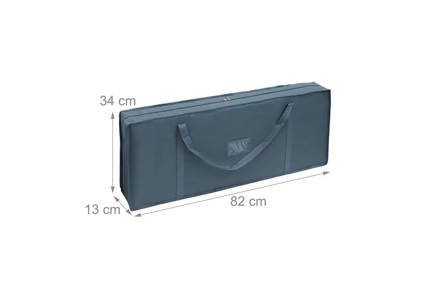 RELAXDAYS Aufbewahrungsbox Geschenkpapier Grau mit Klettband und Tragegriffen - Bild 4