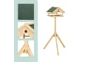 relaxdays Vogelhaus mit Ständer, natur Bild 5