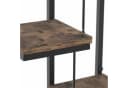relaxdays Wandregal Industrial Design 3 Ebenen Schwarz Braun Bild 5