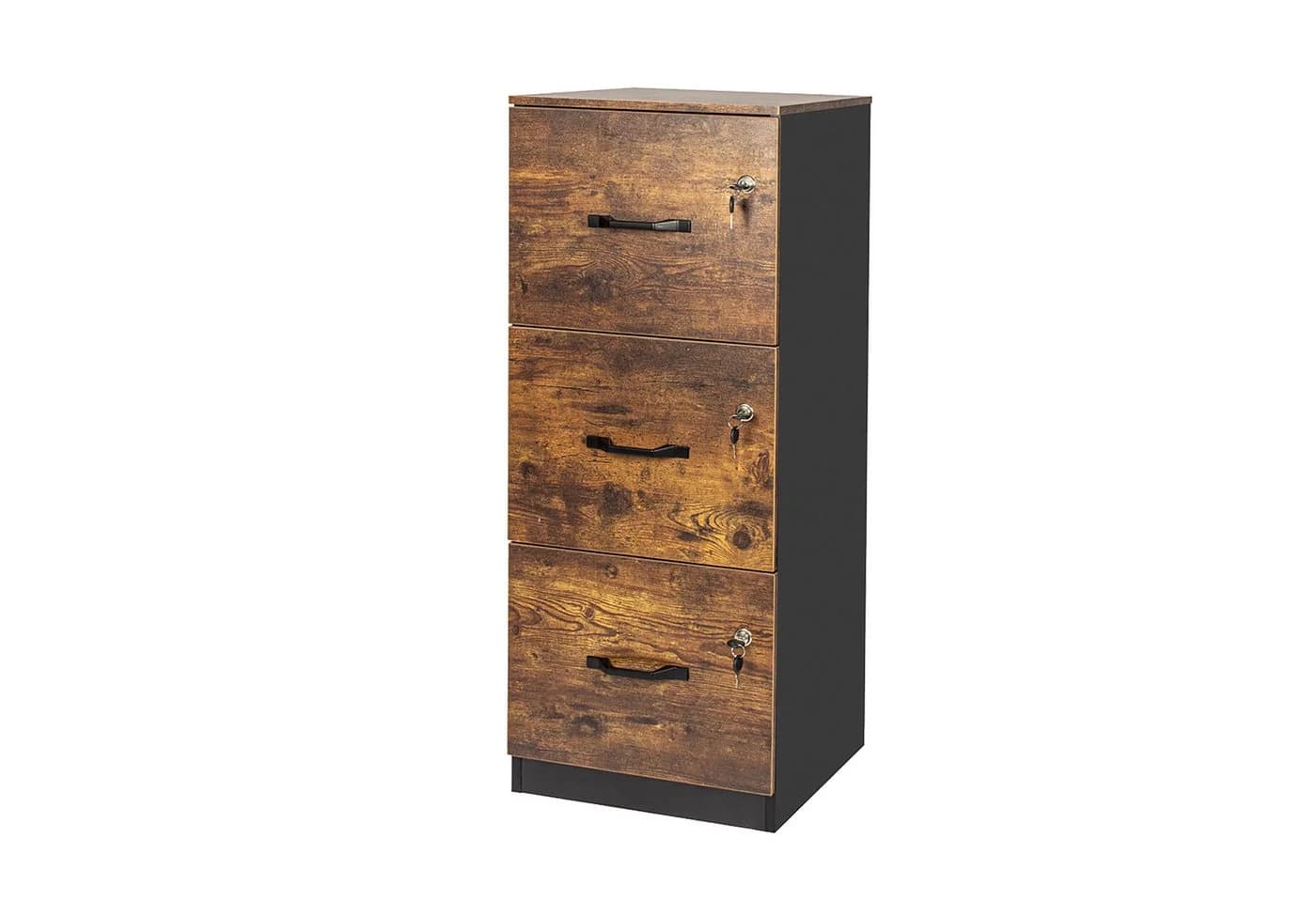RELAXDAYS Aktenschrank Hängeregist Industrial-Schwarz - Bild 2