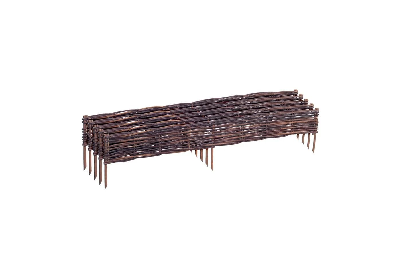 relaxdays Beetumrandung Weide 10x100 cm - Bild 2