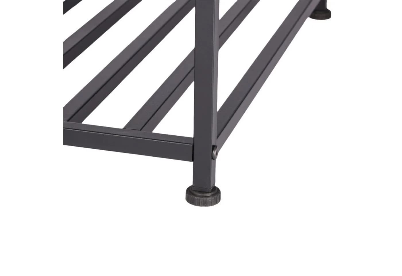 relaxdays Nachttisch Industrial mit Fach & Ablage, Schwarz/Braun - Bild 5