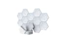 relaxdays Akustikplatte Hexagon Akustikplatten Set selbstklebend, 36-St, grau Bild 2