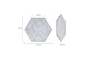 relaxdays Akustikplatte Hexagon Akustikplatten Set selbstklebend, 36-St, grau Bild 4