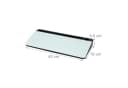 relaxdays Schreibtisch Organizer mit Whiteboard Glas Schwarz Bild 4