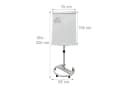 relaxdays Magnettafel Flipchart Whiteboard 2 Arme Bild 4