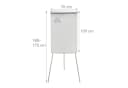 RELAXDAYS Magnettafel Flipchart Whiteboard 2 Arme Weiß Bild 4