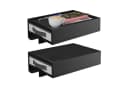 relaxdays Klemm-Nachttisch 2er Set Bambus Schwarz Bild 2