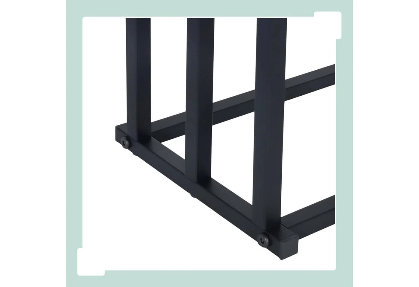 RELAXDAYS Handtuchständer 3 Stangen Metall Schwarz - Bild 5
