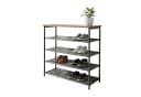 relaxdays Schuhregal Industrial-Schwarz Bild 2
