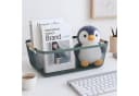 relaxdays Aufbewahrungskorb Drahtkorb mit Holzgriffen Mint Bild 1