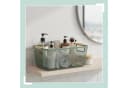 relaxdays Aufbewahrungskorb Drahtkorb mit Holzgriffen Mint Bild 5