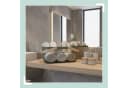 relaxdays Aufbewahrungskorb Mint Metall Holz Bild 5