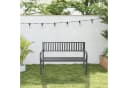 RELAXDAYS Gartenbank aus Metall Grau mit Armlehnen Bild 1