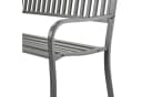 RELAXDAYS Gartenbank aus Metall Grau mit Armlehnen Bild 5