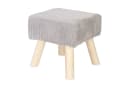 relaxdays Sitzhocker Cord Hellgrau Bild 2