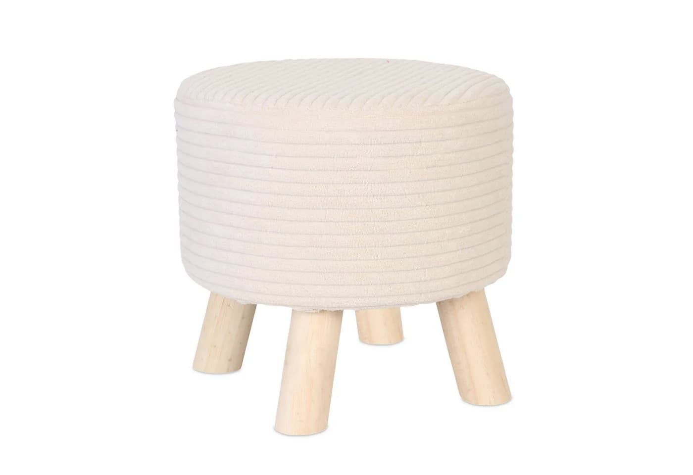 relaxdays Sitzhocker Cord Beige - Bild 2