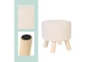relaxdays Sitzhocker Cord Beige Bild 5