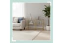 relaxdays Konsolentisch mit 3 Glasablagen Gold Bild 1